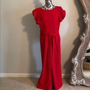 CALVIN KLEIN RED JUMPSUIT